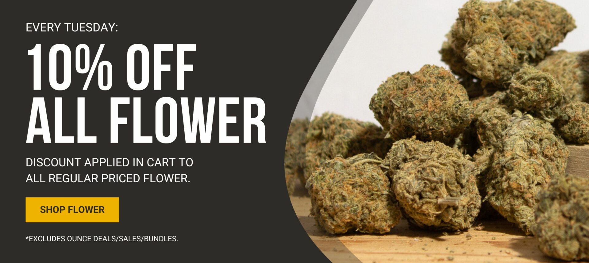 Buy My Weed Online Canada - 10% Off All Flower Banner