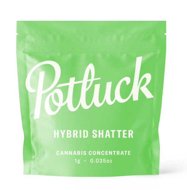 Potluck - Hybrid Shatter - cannabis Concentrate | Buy My Weed Online Canada