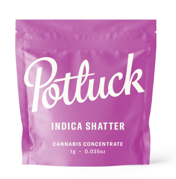 Potluck - Indica Shatter - cannabis Concentrate | Buy My Weed Online Canada