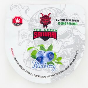 The Green Samurai – Blueberry Gummies – 150mg | Buy My Weed Online Canada