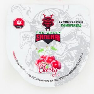 The Green Samurai – Cherry Gummies – 150mg | Buy My Weed Online Canada