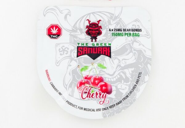 The Green Samurai – Cherry Gummies – 150mg | Buy My Weed Online Canada