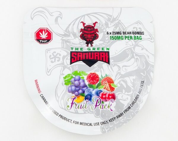 The Green Samurai – Fruit Pack Gummies – 150mg | Buy My Weed Online Canada