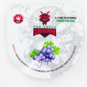 The Green Samurai – Grape Gummies – 150mg | Buy My Weed Online Canada