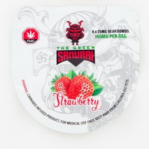 The Green Samurai – Strawberry Gummies – 150mg | Buy My Weed Online Canada