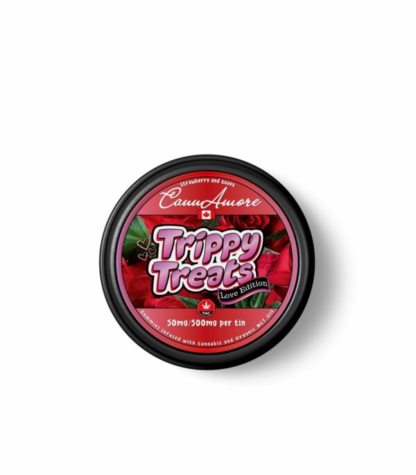 Trippy Treats – Strawberry Guava – CannAmore Love Edition – 500mg THC | Buy My Weed Online Canada