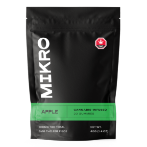 Mikro – THC Gummies – 100mg THC – Apple | Buy My Weed Online Canada