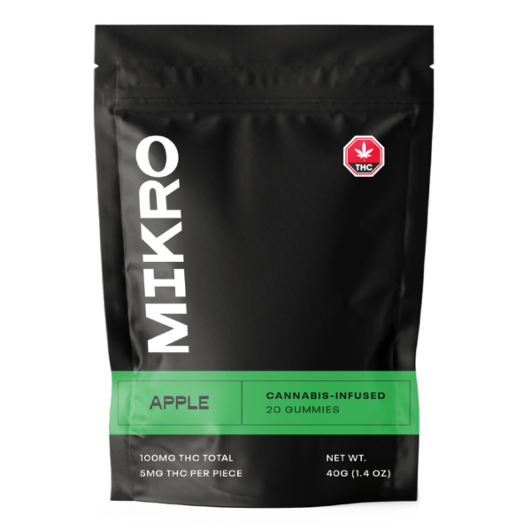 Mikro – THC Gummies – 100mg THC – Apple | Buy My Weed Online Canada