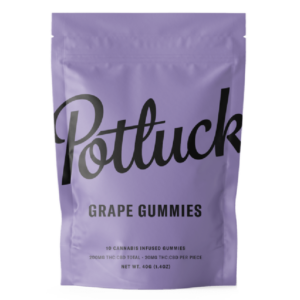 Potluck Extracts – Grape Gummies (1:1) – 100mg THC / 100mg CBD | Buy My Weed Online Canada