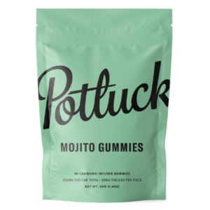 Potluck Extracts – Mojito Gummies (1:1) – 100mg THC / 100mg CBD | Buy My Weed Online Canada