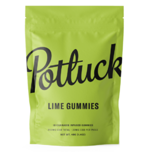 Potluck Extracts – Lime Gummies (CBD) – 200mg | Buy My Weed Online Canada