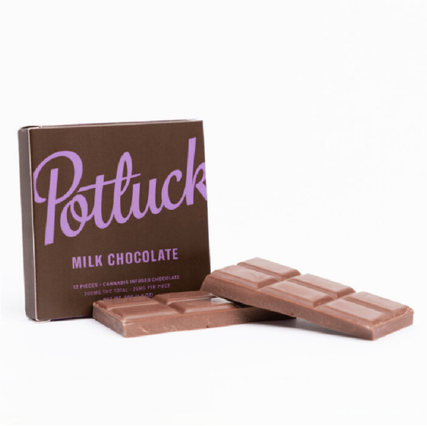 Potluck – Infused Chocolate – Milk Chocolate – 300mg THC | Buy My Weed Online Canada