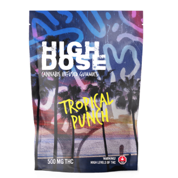 High Dose – cannabis Infused Gummies – Tropical Punch – 500mg/1000mg | Buy My Weed Online Canada