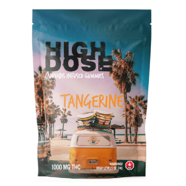 High Dose – cannabis Infused Gummies – Tangerine – 1000mg/1500mg | Buy My Weed Online Canada