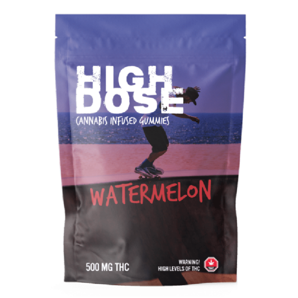 High Dose – cannabis Infused Gummies – Watermelon – 500mg/1000mg | Buy My Weed Online Canada