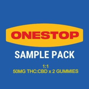 Onestop – Sample Pack – 1:1 – (50mg CBD:THC x 2 Gummies) | Buy My Weed Online Canada